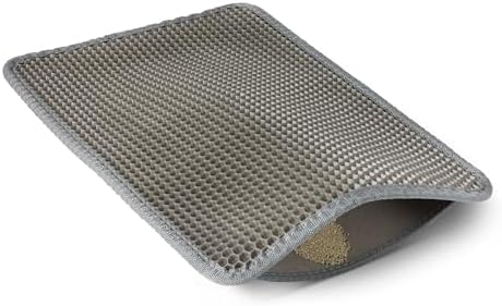 Amazon Basics Double-Layer Cat Litter Mat, Honeycomb Design, Waterproof & by AmazonBasics