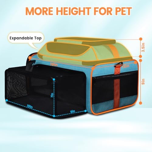 Petskd Top and Side Expandable Pet Carrier Airline Approved - Image 3