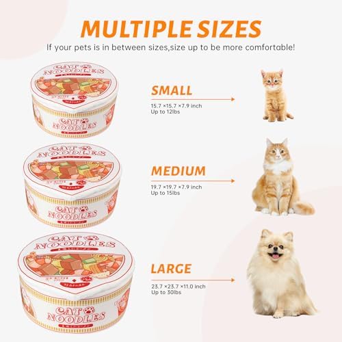 寵幸 Ramen Noodle Cat Bed, Soft Warm Washable - Image 6