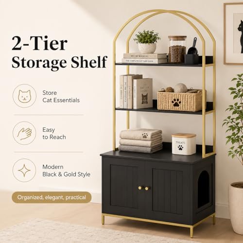 Homhedy Cat Litter Box Enclosure - Image 2