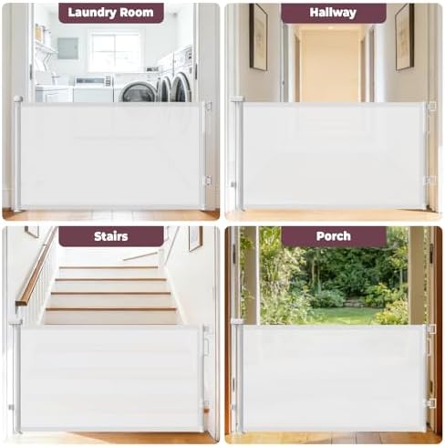 2Pack Retractable Baby Gates for Stair - Image 6