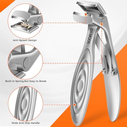 Toenail Clippers for Thick Toenails for Seniors, Angled Head Wide Opening - Image 3