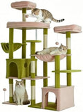 Upgraded 64.5 Inch Multi Cat Tree 3 Perches 2 Beds 2 Baskets Grey by Unknown
