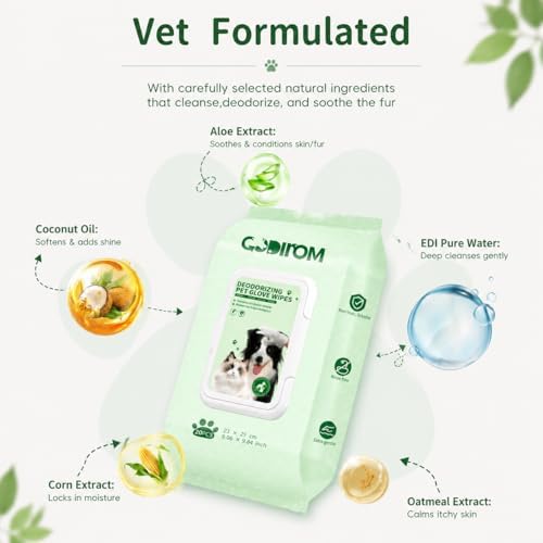 Pet Cleaning Glove Wipes for Dogs & Cats - Image 5