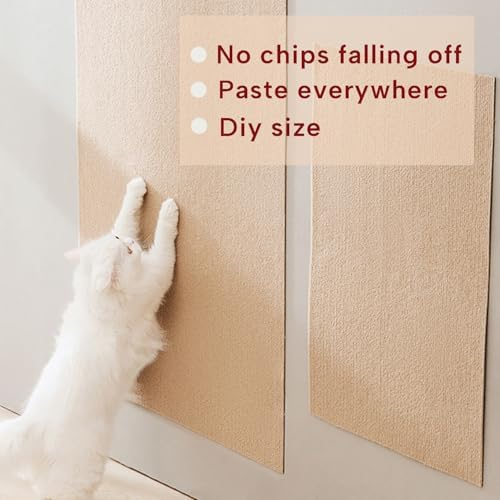 KEYIDE Self-Adhesive Cat Scratch Wall Climber, Wall Cat Scratcher Mat - Image 6