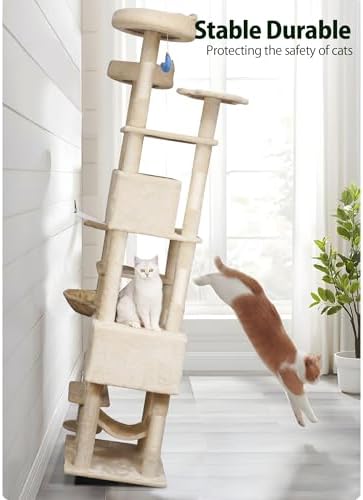 Meecal 79 Inch Tall Cat Tree Tower - Image 7