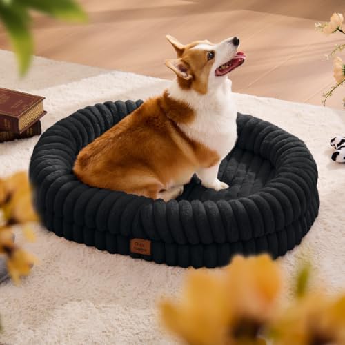 ChiXnuggle Orthopedic Dog Bed, Washable Cover, Faux Fur Bolster Pet Couch - Image 3