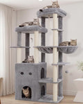 Heybly Cat Tree, 69.7 in Secure Anti-Tip Cat Tower by HEYBLY