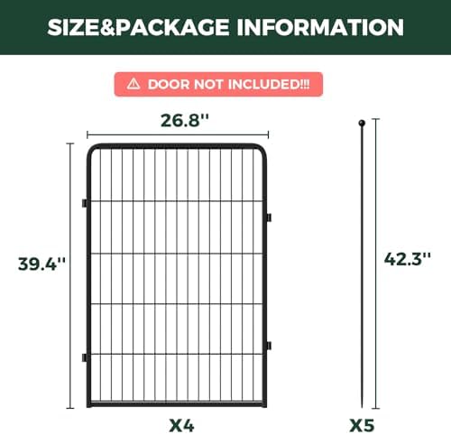 FXW Rollick Dog Playpen, Yard & RV Camping, 4 Panels - Image 4