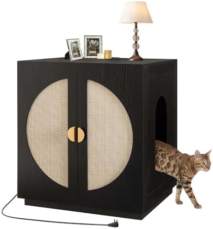 unipaws Cat Litter Box Enclosure by unipaws