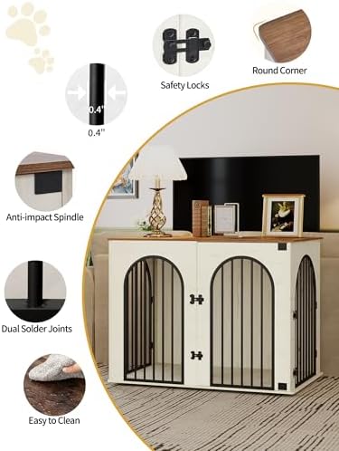 Hzuaneri 44.1'' Dog Crate Furniture, Dog Kennel Indoor - Image 4
