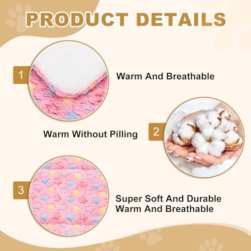 Dog Cat Bed Mat, Soft Coral Fleece Pet Cushion Pad - Image 3