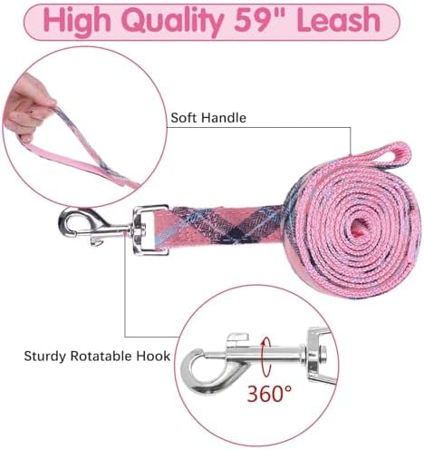 BINGPET No Pull Dog Harness Leash Collar Set, Adjustable Step-in Vest - Image 5