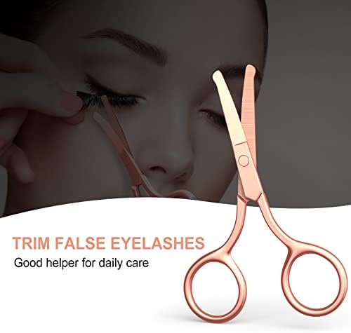 Nose Hair Scissors, Small Round Tip Safety Eyebrow Scissors - Image 2