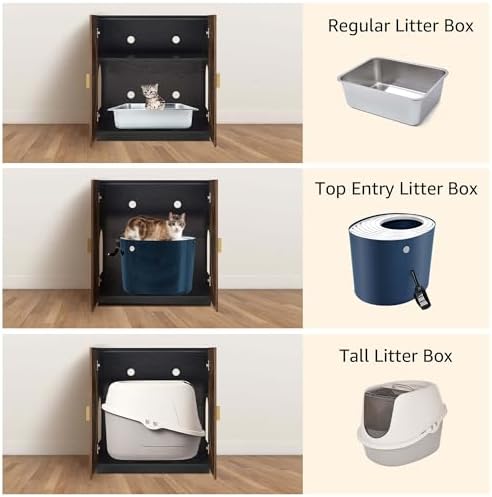 unipaws Tall Cat Litter Box Enclosure - Image 4