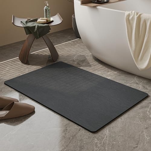 Mecko Bath Mat Ultra Thin Black by Mecko