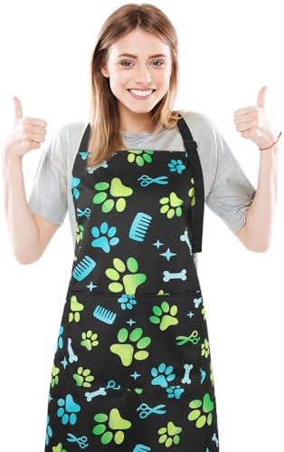 Dog Grooming Waterproof Apron by XLSXEXCL