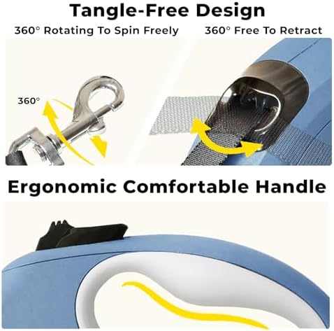 Retractable Dog Leash 16ft for Small & Medium Dogs Up to 55 lbs - Image 3