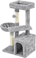 Topeakmart 34in Small Cat Tree w/Condo & Basket by Topeakmart