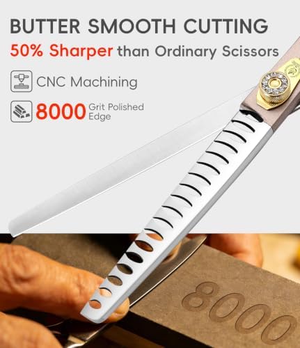Thinning Shears for Dogs and Cats Rose Gold Pet Grooming Scissors Chunkers - Image 5