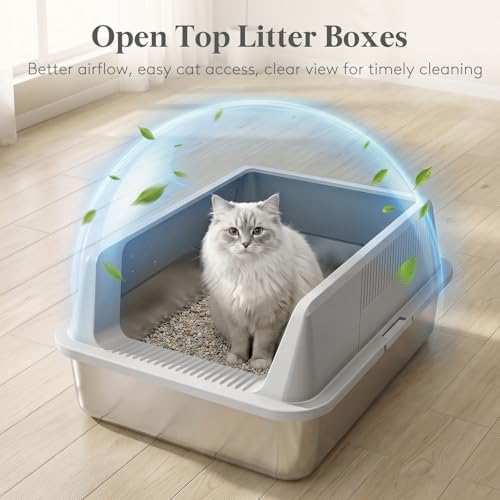Lifewit Stainless Steel Cat Litter Box - Image 6