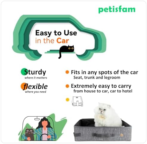 Travel Light with Covered Portable Cat Litter Box Without Any Mess. - Image 4