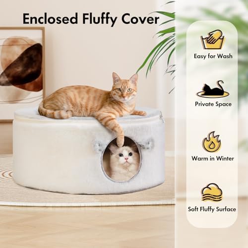 Zoratoo Enclosed Cat House for Indoor Cats, Pet Cave - Image 5