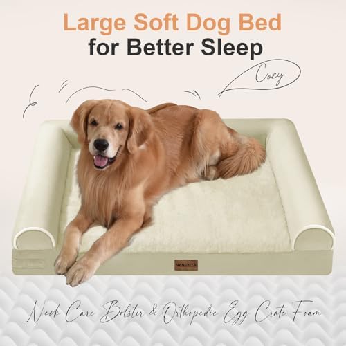 NANUYA Orthopedic Dog Bed for Jumbo Dogs, 48 x 33 Inch - Image 2