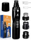 Petsaunter Dog Nail Grinder, 2-Speed and LED Light, Touch-Switch, Quiet and by PetsaunterOfficial