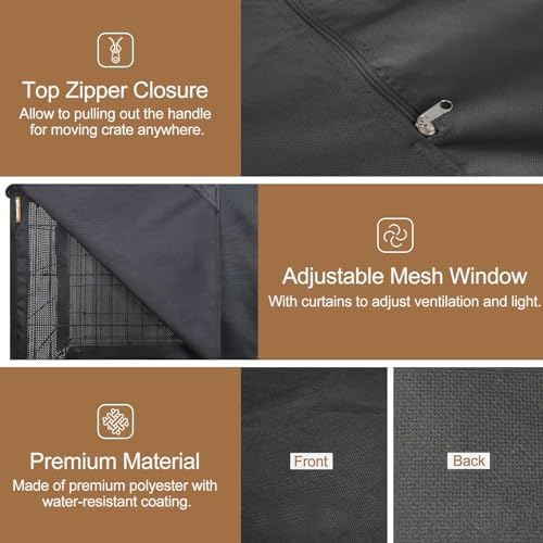 HiCaptain 48-Inch Dog Crate Cover - Image 5
