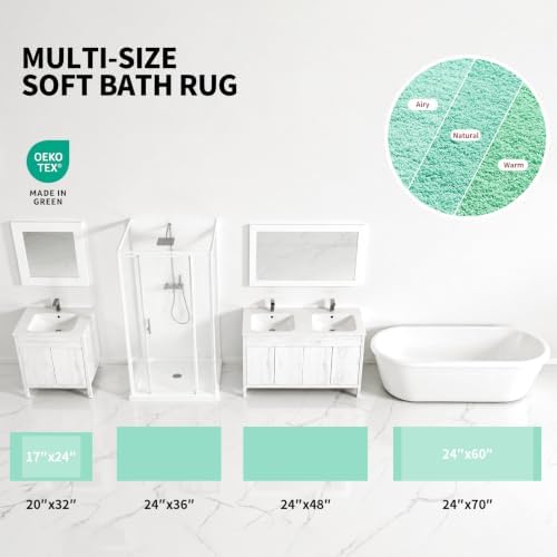 ILANGO Bathroom Rugs 32" × 20", Extra Soft Absorbent Microfiber Bath Rugs - Image 4