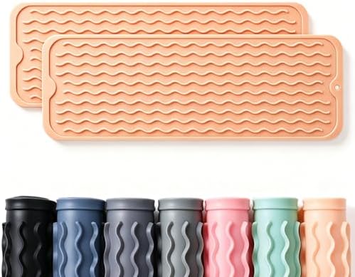 2 Pack Caketime Silicone Dish Drying Mat by CAKETIME