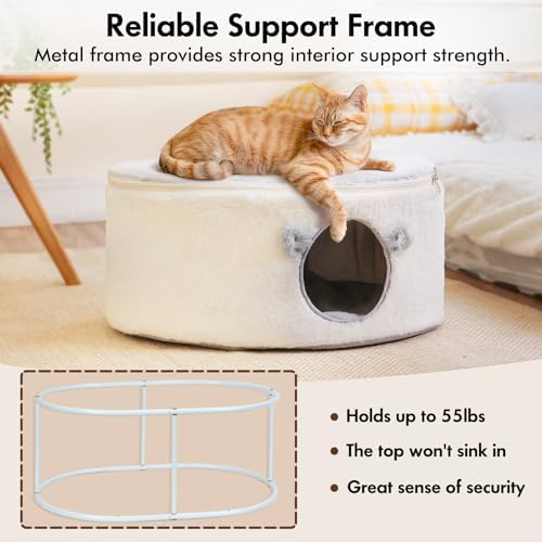 Zoratoo Enclosed Cat House for Indoor Cats, Pet Cave - Image 3