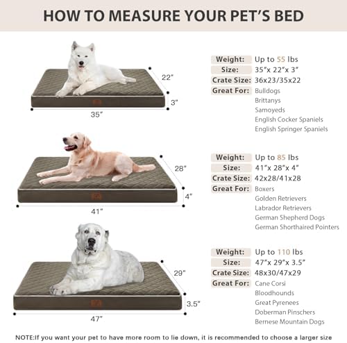 WNPETHOME Orthopedic Waterproof Large Dog Bed - Image 5