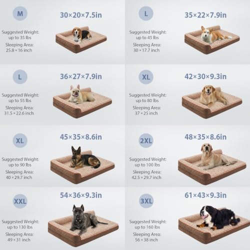 BFPETHOME Orthopedic Washable Dog Bed, Sleeping Couch - Image 2