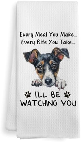 Funny Jack Russell Terrier Dog Kitchen Towels Decor, Jack Russell Terrier Dog by XNXLDYLH