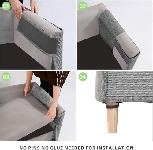 Cat Scratch Couch Protector, 23.6" L*19.7" W Scratching Furniture Protector Pad - Image 6
