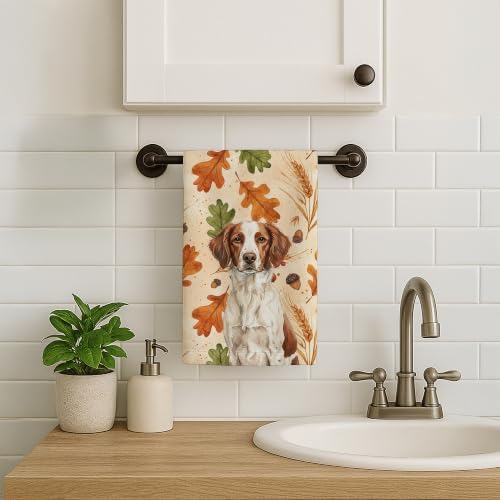 Caroline's Treasures Brittany Dogs Kitchen Towel 15x25 in - Image 2