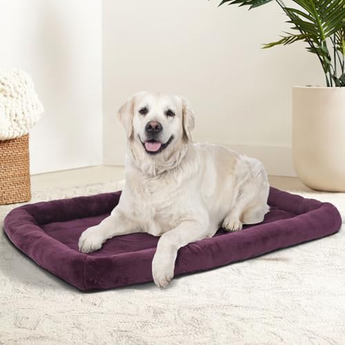 Patas Lague Small Dog Bed Bolster Pet Crate Mat 16''x12'' Taupe - Image 2