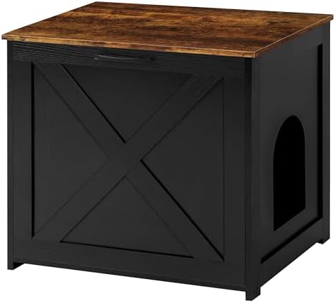 Dwanton Cat Litter Box Enclosure, Hidden Litter Box Furniture, 23.6 Inches by DWANTON