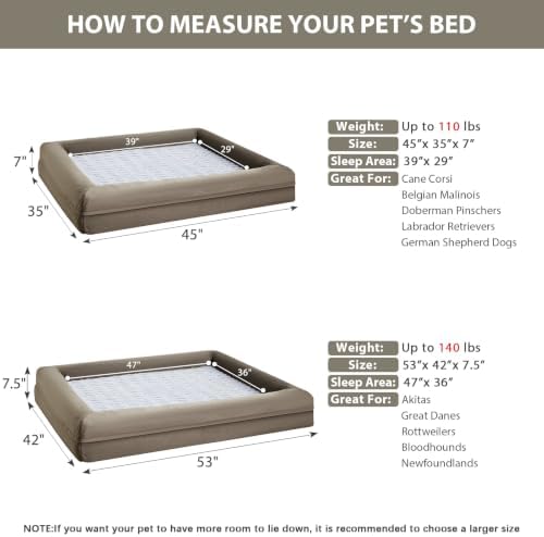 WNPETHOME XXL Extra Large Orthopedic - Image 5