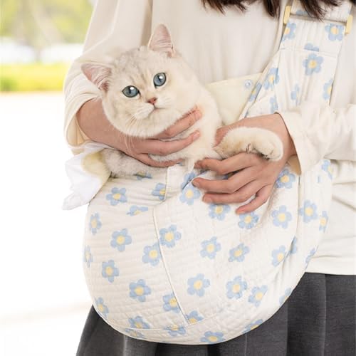 Floral Dog Carrier Sling for Cats & Small Dogs - Image 2