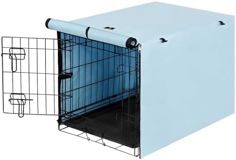 X-ZONE PET Dog Crate Cover Waterproof Kennel Cover, 42 in Blue by X-ZONEPET