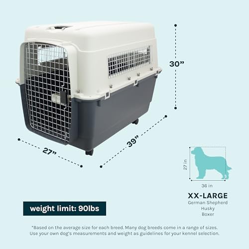 SportPet Airline Compliant XX-LARGE 39" Travel Dog Kennel-Durable Plastic - Image 5