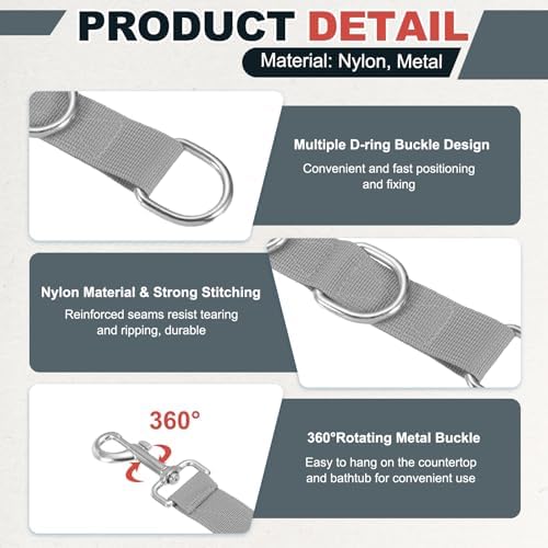 Pet Dog Grooming Loops, Adjustable Nylon Table Arm Extender Belly Strap - Image 3