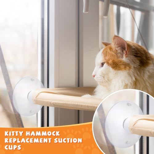 4 Pieces Cat Window Perch Suction Cup Powerful Window Bed Seat Replacement - Image 6