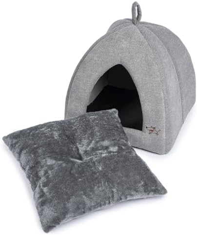 Best Pet Supplies Cat Bed for Indoor Cat, Domed Tent House - Image 2