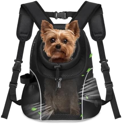 WOYYHO Pet Dog Carrier Backpack, Ventilated Mesh Small Dog Front Backpack by WOYYHO