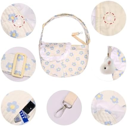 Floral Dog Carrier Sling for Cats & Small Dogs - Image 5