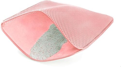 WePet Cat Litter Mat, Kitty Litter Trapping Mat, Honeycomb Double Layer Mats by WePet